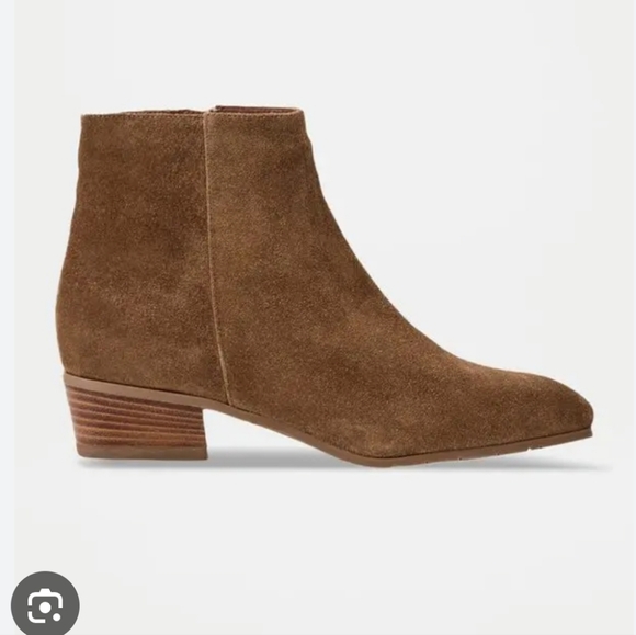 Aquatalia Shoes - Women's Aquatalia Fuoco Suede Ankle Boots Champagne, Size 7.5M